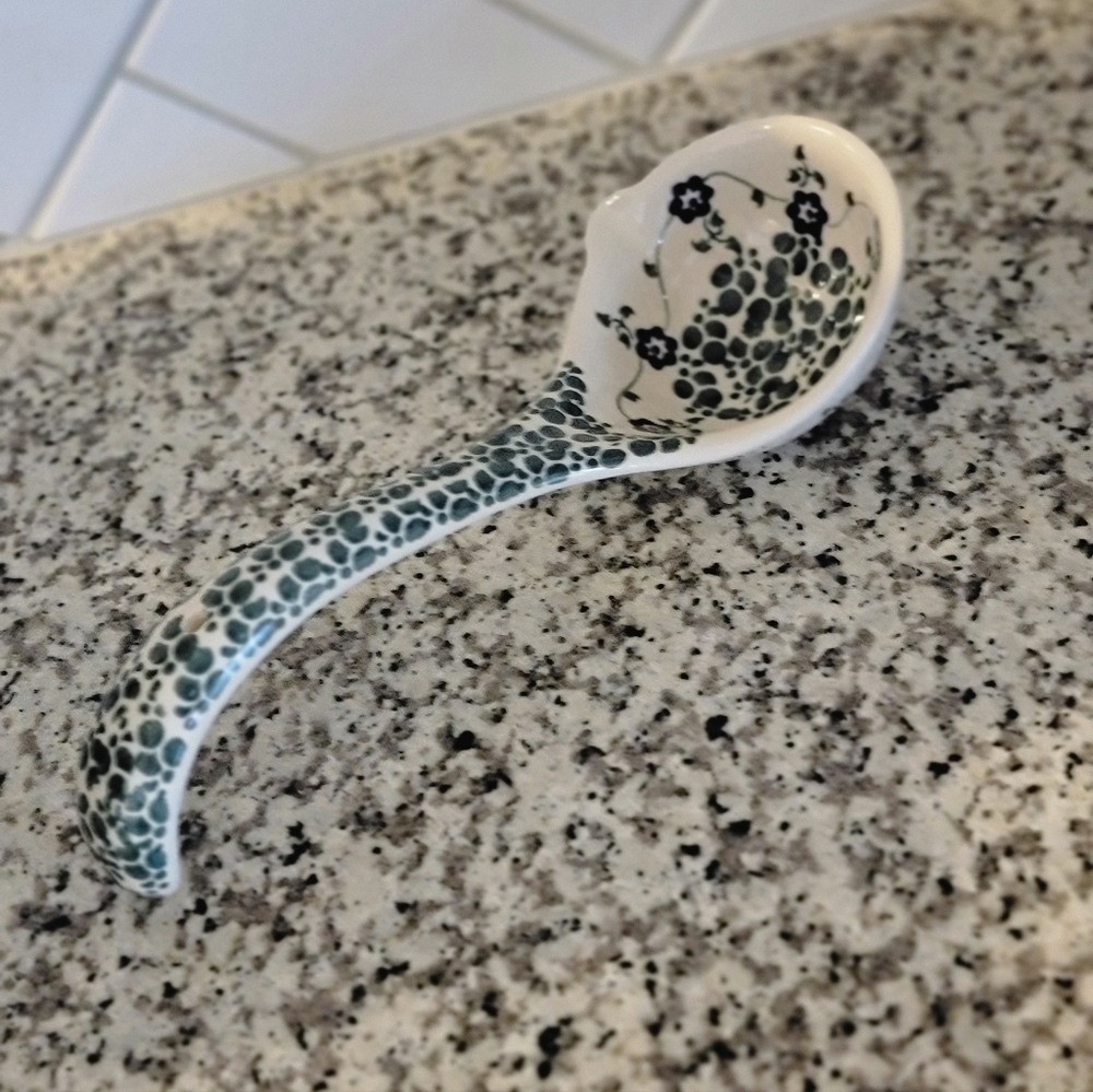 POLISH POTTERY 12" LADLE BRAND NEW